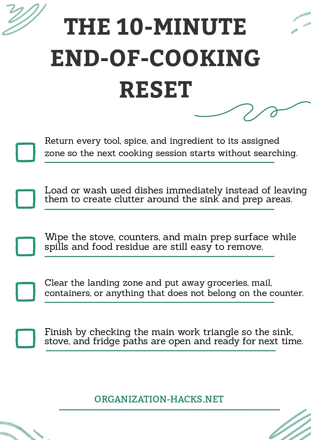 The 10-Minute End-of-Cooking Reset – first page